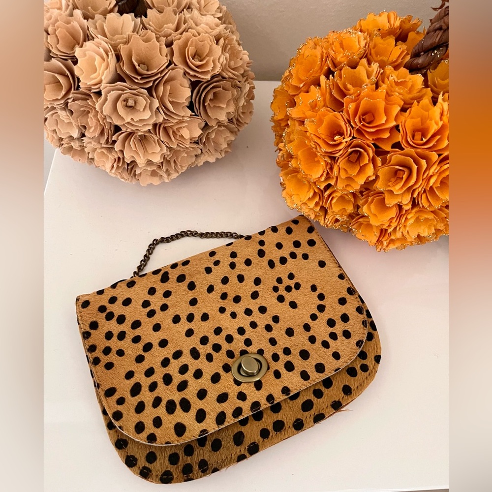 Leopard print purse